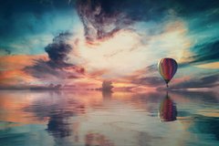 Фотообои Воздушный шар и красивое небо Артикул nfi_02086