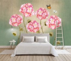 Картина Круглые розовые цветы Артикул dec_14754