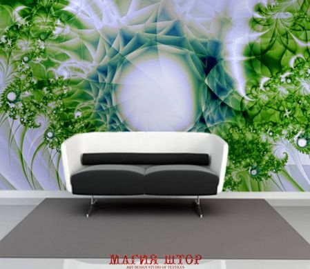 3D Фотообои Кольцо из зеленых растений Артикул dec_8526