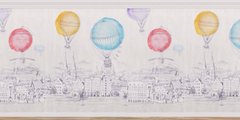Фотообои Город и яркие воздушные шары Артикул aff_100025