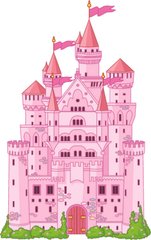 Фотообои розовый замок Артикул 1806