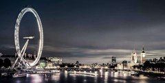 Фотообои Панорама ночного Лондона Артикул 11963