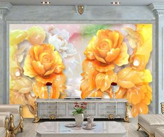 3D Фотообои Цветы на ветках Артикул dec_16791