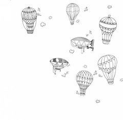 Фотообои Воздушные шары и птицы Артикул 47728