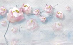 3D Фотообои Акварельные розы Артикул dec_642