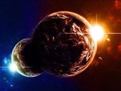 Фотообои Солнце и планета Земля Артикул 0754