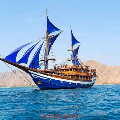 Фотообои Синий корабль Артикул 14113