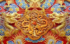 3D Фотообои Китайские драконы Артикул 52450