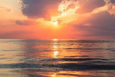 Фотообои Закат над морем Артикул nus_11328