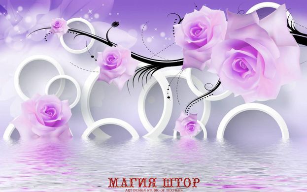 Фотообои Фиолетовые розы Артикул 62559