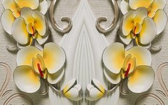 3D Фотообои 3d лилии из бумаги Артикул 39483