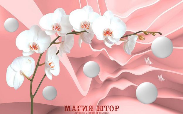 3D Фотообои Веточка белой орхидеи Артикул 33867_3