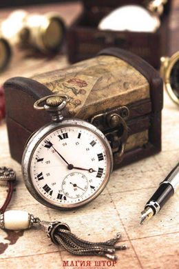 Фотообои Старинная шкатулка и часы Артикул 1183