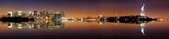 Фотообои Ночная панорама Нью-Йорка Артикул 4341