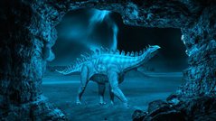 Фотообои Голубой динозавр Артикул nfi_02143