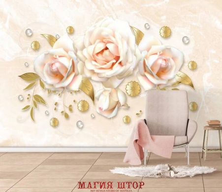 Фотообои Бледно-розовые розы Артикул dec_22847