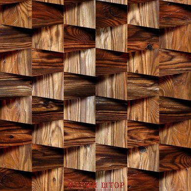 3D Фотообои Деревянная кладка Артикул 26436