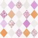 Обои Caselio Pretty Lili PRLI69163055 ромбы фиолетово-оранжевые