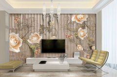 3D Фотообои Чайные розы Артикул dec_9404