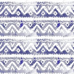 Фотообои Белый орнамент на синем фоне Артикул psh_00012902