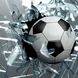 3D Фотообои Футбольный мяч в окне Артикул 22489 11