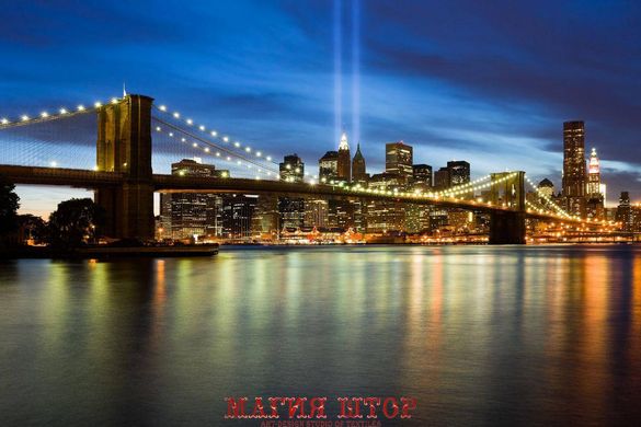 Фотообои Бруклинский мост на фоне ночного города Артикул 1223