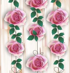 3D Фотообои Розы на нитках Артикул 39499
