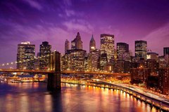Фотообои Бруклинский мост ночью Артикул 8234
