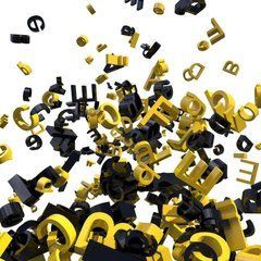 3D Фотообои Буквы Артикул 22476