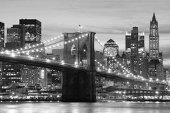 Фотообои Бруклинский мост на фоне большого города Артикул 3027