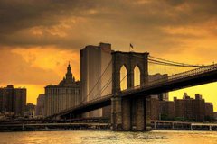 Фотообои Бруклинский мост в Нью Йорке Артикул 1979