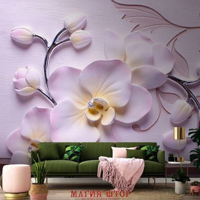 Фотообои 3d узор: розовые орхидеи Артикул dec-2108