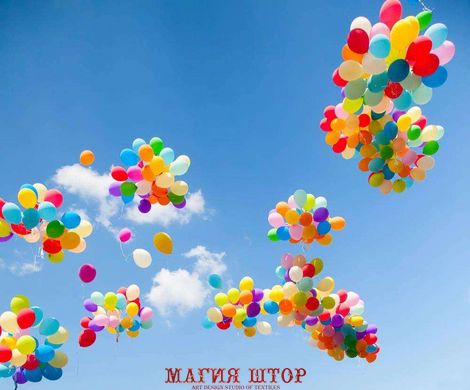 Фотообои Разноцветные воздушные шары в небе Артикул 5570