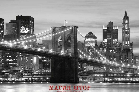 Фотообои Бруклинский мост на фоне большого города Артикул 3027