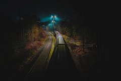 Фотообои Поезд ночью Артикул nfi_02407
