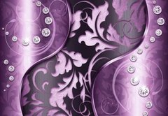 3D Фотообои Фиолетовая симметрия Артикул 30936_3