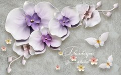 3D Фотообои Декоративные орхидеи Артикул 40194