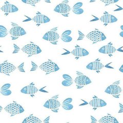 Обои Голубые рыбки Артикул psh_00001595